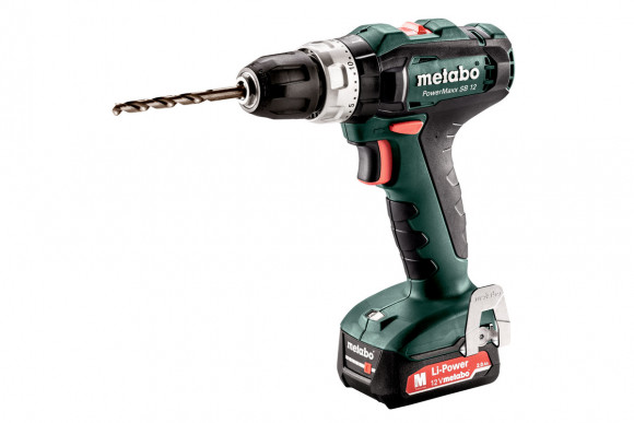 Акумуляторний ударний дриль-шурупокрут Metabo PowerMaxx SB 12 2х2 Aг (601076500)