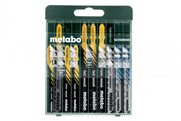 Набір пилок для лобзика Metabo, 10 шт (623599000)