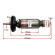 Якір ротор для болгарки Metabo WE 14-125 Plus/Quick/VS/WE 14-150 Plus/Quick/WEA 14-125/150 Plus/Quick/WEP 14-150/125 QuickProtect (310009170)