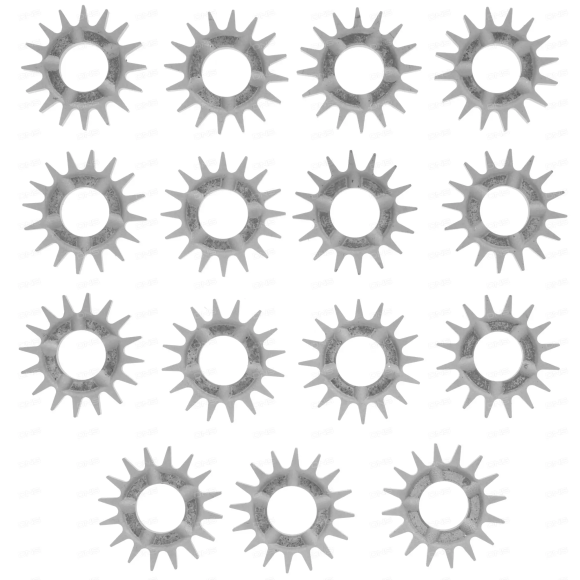 15 фрезерных звездочек Metabo с острыми зубьями (628211000) 15 фрезерных звездочек Metabo с острыми зубьями (628211000)