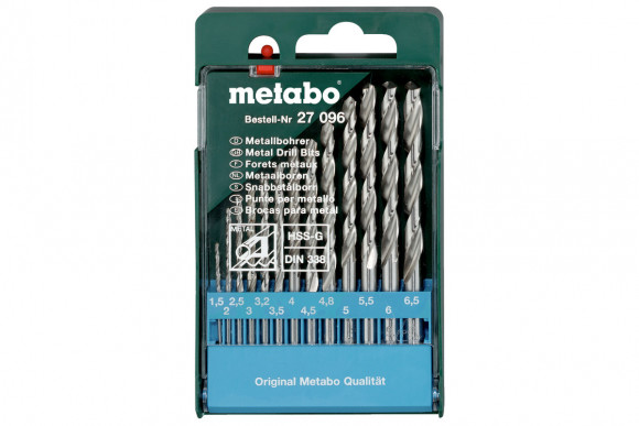 Набір свердл Metabo HSS-G (627096000)
