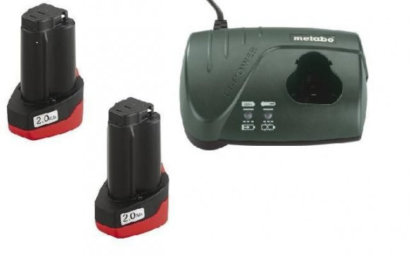 Набор аккумуляторных батарей Metabo 10,8В, 2х2 Ач, с зарядным устройством LC-40 (685066000)
