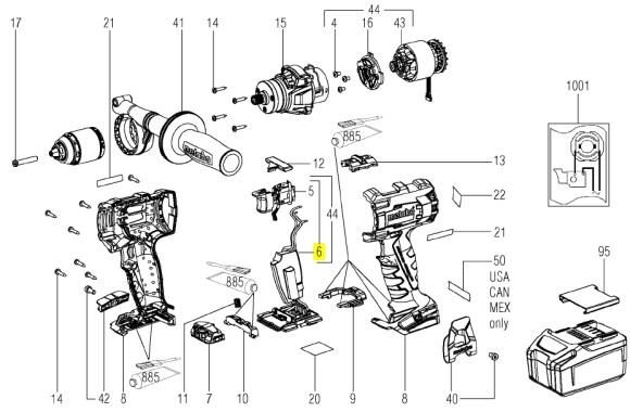 Перемикач Metabo (316065390)