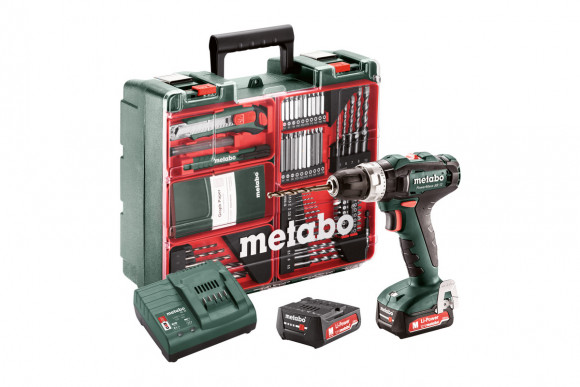 Акумуляторний ударний дриль-шурупокрут Metabo PowerMaxx SB 12 Mobile Workshop (601076870)