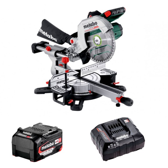 Акумуляторна торцювальна пила з протяжкою Metabo KGS 18 LTX BL 254 (614254920)