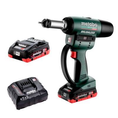 Аккумуляторный заклепочный пистолет Metabo NMP 18 LTX BL M10, 18В (601788800) Аккумуляторный заклепочный пистолет Metabo NMP 18 LTX BL M10, 18В (601788800)