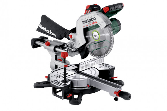 Акумуляторна торцювальна пила з протяжкою Metabo KGS 18 LTX BL 254 2х8.0 Аг (614254810)