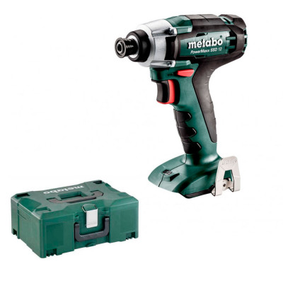 Аккумуляторный ударный гайковерт Metabo PowerMaxx SSD 12, 12В, каркас (601114840)