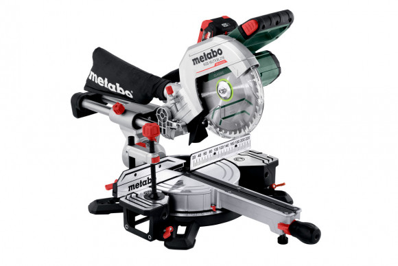 Акумуляторна торцювальна пила з протяжкою Metabo KGS 18 LTX BL 216 2х8.0 Аг (614216810)