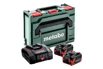Набір акумуляторів Metabo LiHDX 18В, 2х 8.0 А·год + Зарядний пристрій ASC 290 + Кофр metaBOX 145 (685305000)