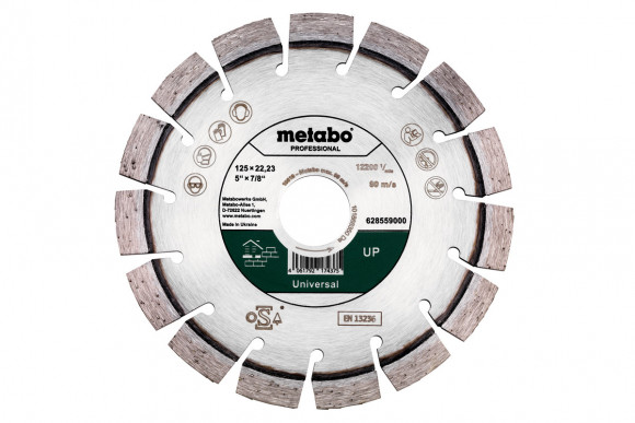 Сегментний алмазний диск Metabo Professional UP, 125 мм (628559000)