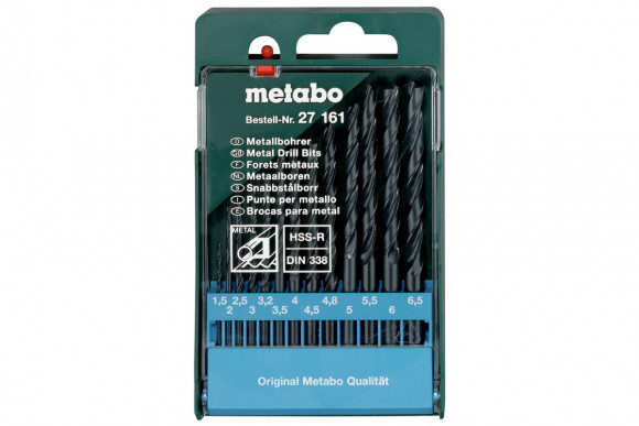 Набір свердл Metabo HSS-R, DIN 338 (627161000)