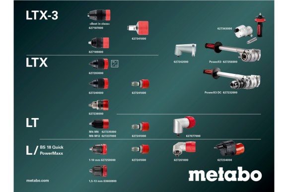 Аккумуляторный шуруповерт Metabo BS 18 L Quick, 18В (614052500) Аккумуляторный шуруповерт Metabo BS 18 L Quick, 18В (614052500)