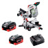 Аккумуляторная торцовочная пила с протяжкой Metabo KGS 18 LTX BL 305, 18В (614305810)
