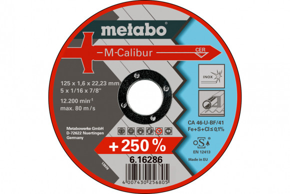 Відрізний диск Metabo M-Calibur 115x1,6x22,2 Inox, TF 41 (616285000)