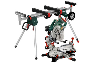 Торцовочная пила с протяжкой Metabo KGSV 72 XACT SYM Set + Стол для пил KSU 251 (690972000) Торцовочная пила с протяжкой Metabo KGSV 72 XACT SYM Set + Стол для пил KSU 251 (690972000)