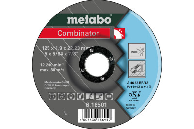 Відрізний диск Metabo Combinator 115x1,9x22,2 Inox, TF 42 (616500000)