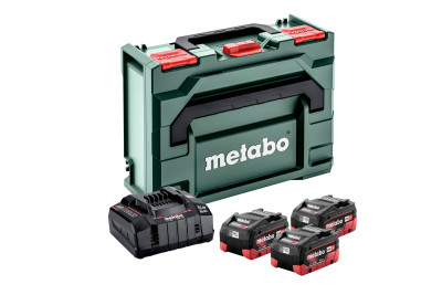 Набір акумуляторів Metabo 18В LiHD, 3x5.5 Аг, з зарядним пристроєм ASC 145 (685069000)