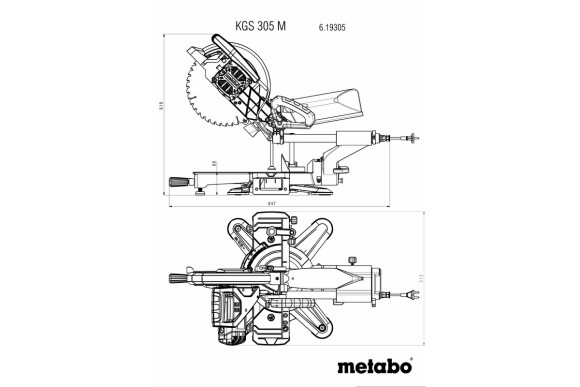 Торцовочная пила Metabo KS 305 M (619003000)