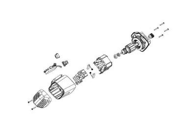 Двигатель в сборе Metabo (1010736117)
