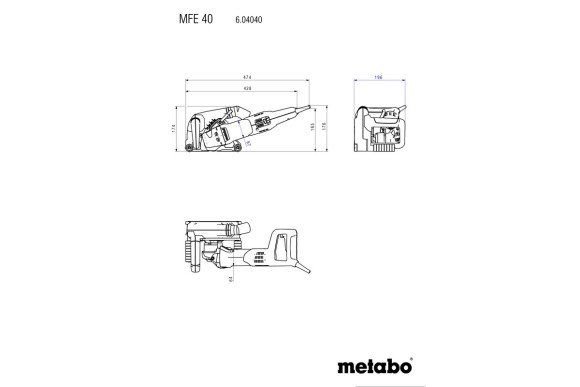 Штроборез Metabo MFE 40 (604040500)