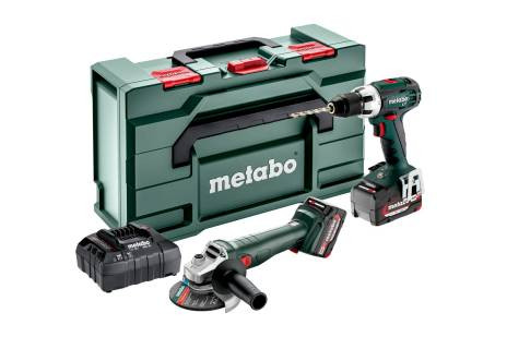 Акумуляторні інструменти в комплекті Metabo Combo Set 2.4.1 (BS 18LT + W 18L 9-125 Quick), 18В (685206510)