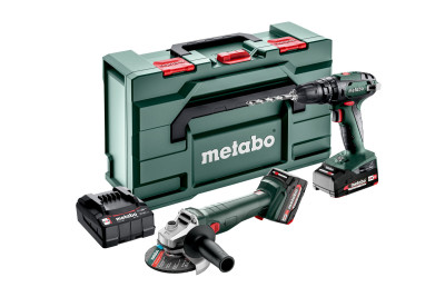 Акумуляторні інструменти в комплекті Metabo Combo Set 2.4.4 (SB 18 + W 18L 9-125), 18В (685205500) Акумуляторні інструменти в комплекті Metabo Combo Set 2.4.4 (SB 18 + W 18L 9-125), 18В (685205500)