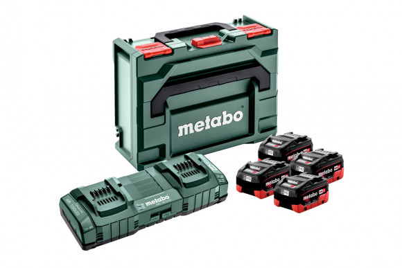 Комплект акумуляторних батарей Metabo LiHD 4х8 Аг 18 В з зарядним пристроєм в кейсі (685135000)