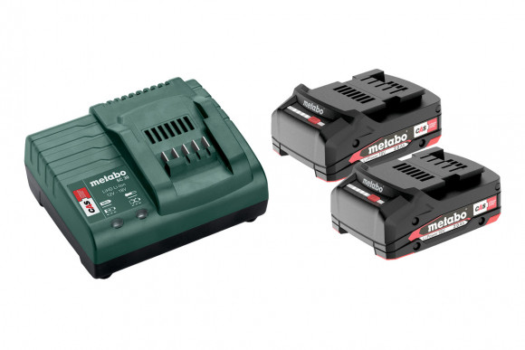 Комплект акумуляторних батарей Metabo Li-Power 18 В 2х2 Аг з зарядним пристроєм (685161000)
