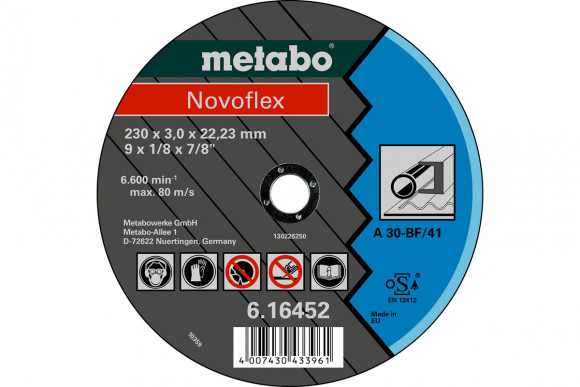 Відрізний диск Metabo Novoflex 115x2,5х22,2 Сталь, TF 41 (616442000)