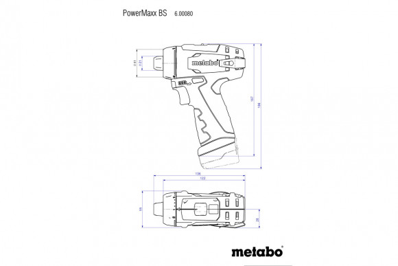 Акумуляторний шуруповерт Metabo PowerMaxx BS Basic (600080500)