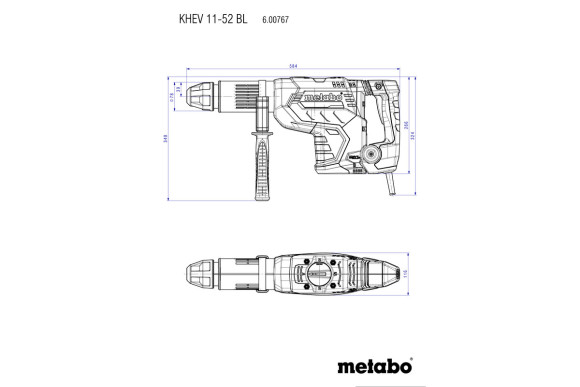Перфоратор Metabo KHEV 11-52 BL (600767500)