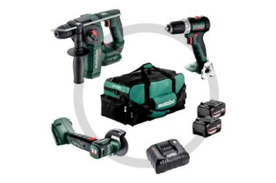 Акумуляторні інструменти в комплекті Metabo Combo Set 3.1.1 (BS 18L BL+BH 18LTX BL 16+CC 18LTX BL), 18В (685235000) Акумуляторні інструменти в комплекті Metabo Combo Set 3.1.1 (BS 18L BL+BH 18LTX BL 16+CC 18LTX BL), 18В (685235000)