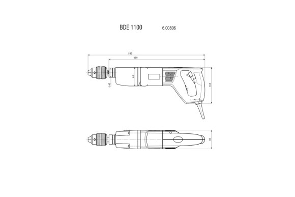 Дриль Metabo BDE 1100 (600806000)