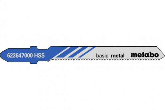 Пилка для лобзика по металу Metabo Classic 51 мм T 218 A, 5 шт (623647000)