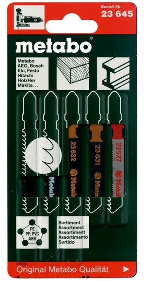5 пиляльних полотен 60 мм / 2 Metabo (623958000)