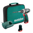 Аккумуляторный шуруповерт Metabo PowerMaxx BS Basic, 12В (600079550)
