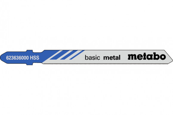 Пилка для лобзика по металу Metabo Classic 66 мм T 118 G, 5 шт (623636000)
