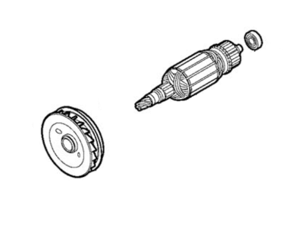 Якір у зборі 230В з шестернею Metabo (316048150)