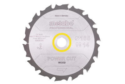 Пильний диск Metabo PROFESSIONAL, по дереву 165x20x2, 14 зуб'їв (628292000) Пильний диск Metabo PROFESSIONAL, по дереву 165x20x2, 14 зуб'їв (628292000)
