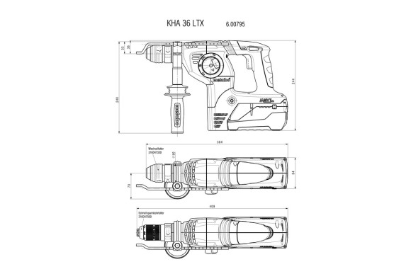 Перфоратор Metabo KHA 36 LTX (600795840)