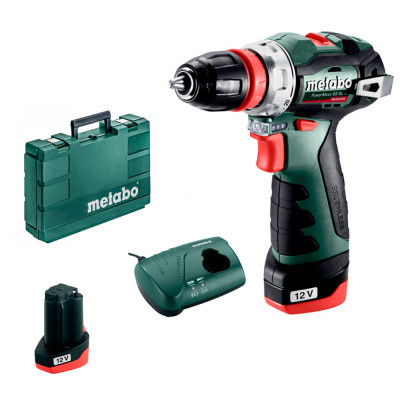 Акумуляторний шуруповерт Metabo PowerMaxx BS BL Quick, 12В (601749500) Акумуляторний шуруповерт Metabo PowerMaxx BS BL Quick, 12В (601749500)