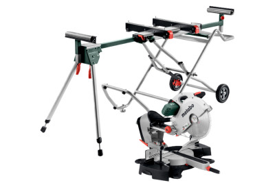 Торцовочная пила с протяжкой Metabo KGS 315 Plus + Стол для пил KSU 251 Mobile (691099000) Торцовочная пила с протяжкой Metabo KGS 315 Plus + Стол для пил KSU 251 Mobile (691099000)