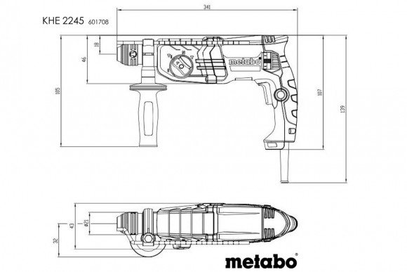 Перфоратор Metabo KHE 2245 (601708500)