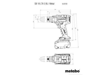 Аккумуляторный ударный шуруповерт Metabo SB 18 LTX-3 BL Impuls METAL (603183650) Аккумуляторный ударный шуруповерт Metabo SB 18 LTX-3 BL Impuls METAL (603183650)
