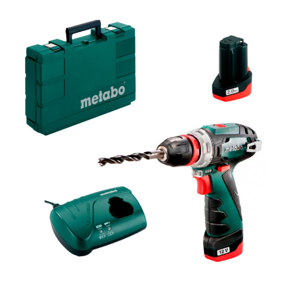 Аккумуляторный шуруповерт Metabo PowerMaxx BS Basic Quick, 12В (600156500)