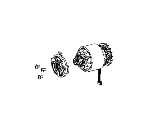 Motor compl. with electronic Metabo 316066950