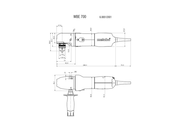 Кутовий дриль Metabo WBE 700 (600512000)