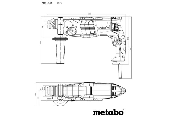 Перфоратор Metabo KHE 2645 (601710500) Перфоратор Metabo KHE 2645 (601710500)