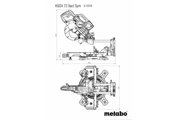 Монтажна пилка Metabo KGSV 72 Xact SYM (612216000)